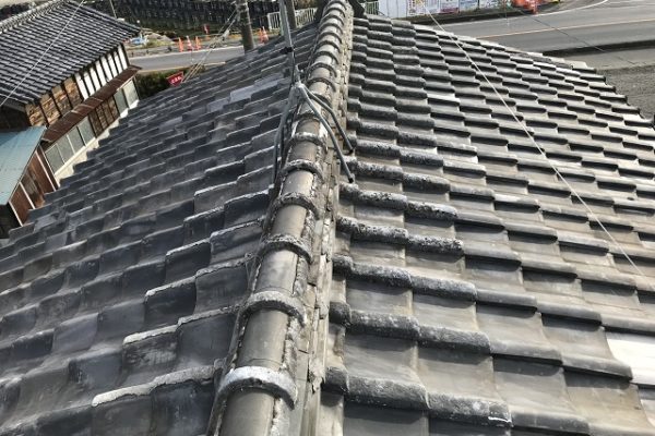 屋根葺き替え工事　瓦屋根から金属屋根へ　雨漏り修理　神奈川県横浜市