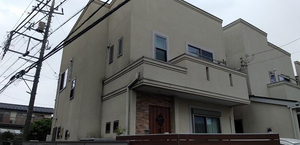 神奈川県大和市　G様邸　外壁塗装　アドグリーンコート (2)