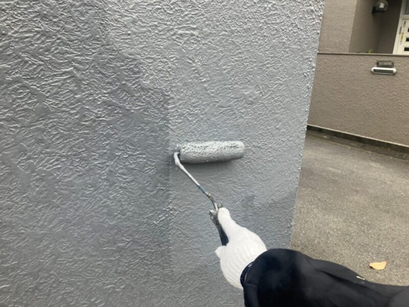 神奈川県大和市　外壁塗装工事　門塀の塗装を行いました！門塀は塗膜の膨れに注意！