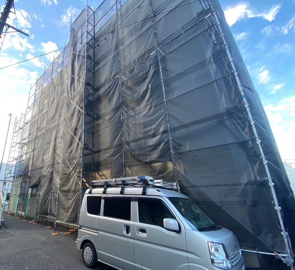 神奈川県川崎市　外壁塗装工事　足場工事で知っておきたいこと