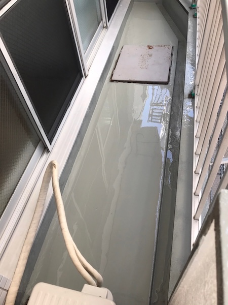 神奈川県大和市　マンション　外壁塗装工事　ベランダウレタン防水工事を行いました！