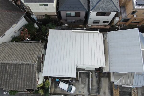 神奈川県横須賀市　M様邸　屋根塗装工事　屋根のドローン調査